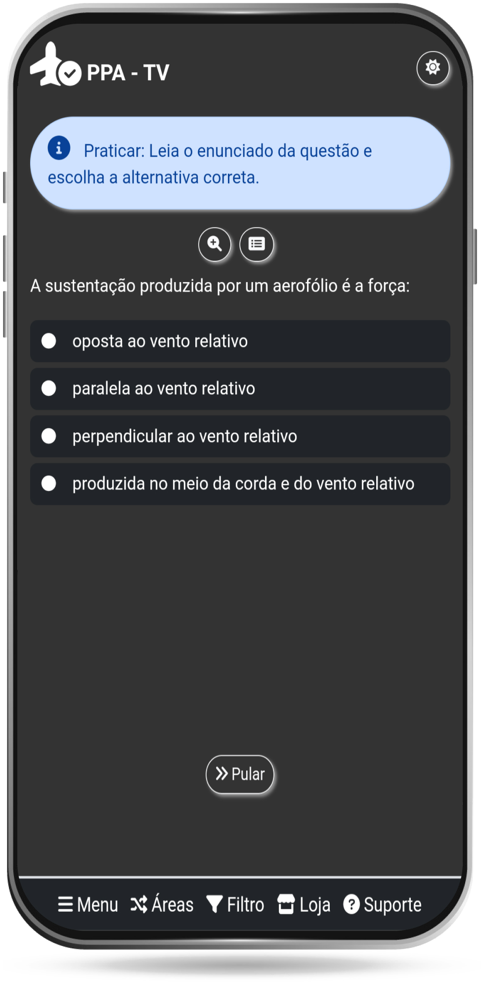 Tela do aplicativo Concursos Públicos